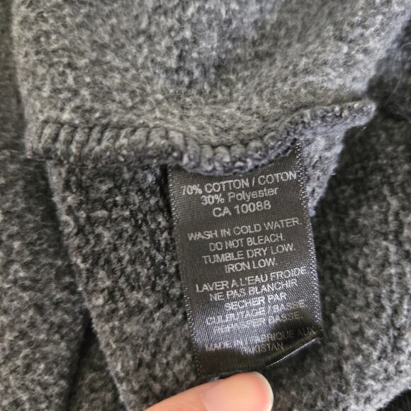 GGS Canada Banff Hooded Sweatshirt Dark Gray Mountains Cozy Women Large - Picture 11 of 11